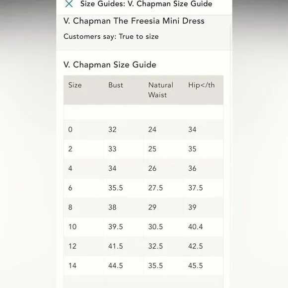 V.Chapman Freesia Dress Size 10 - Picture 10 of 10